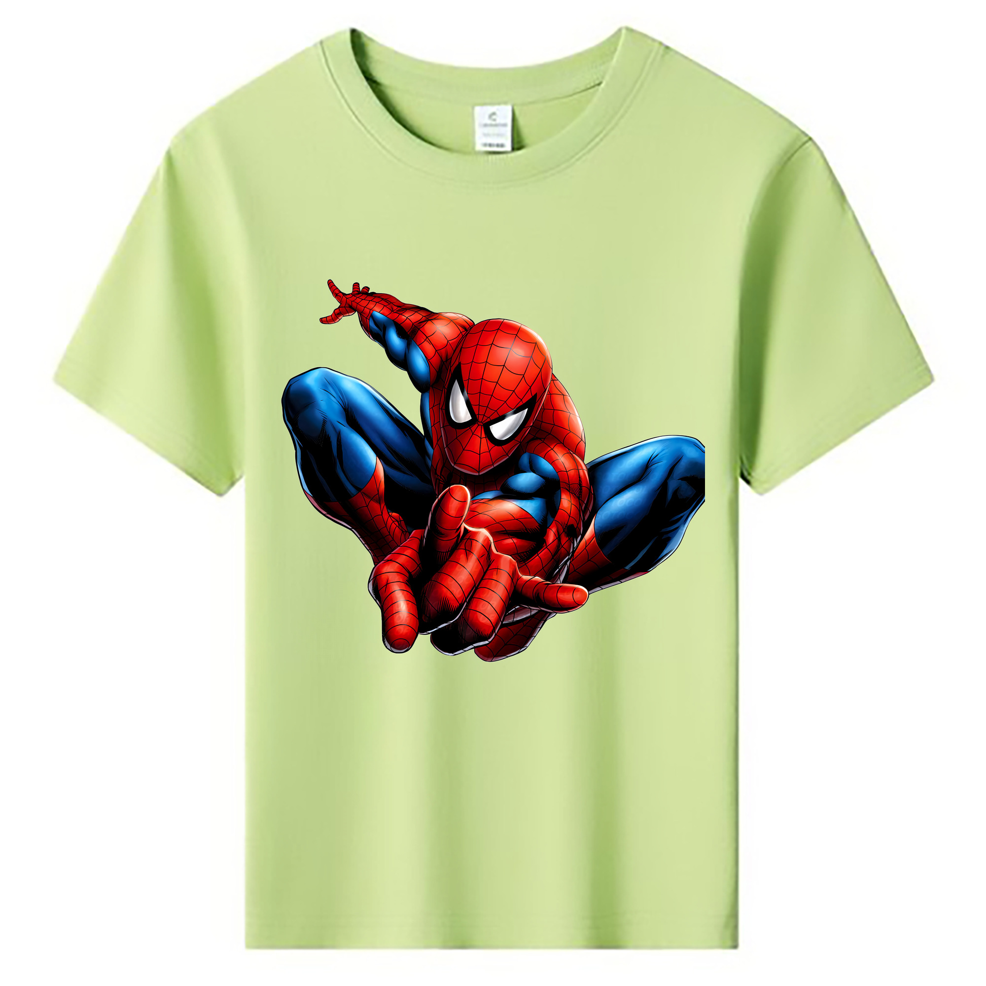 （画像用） Spider Man スパイダーマン 綿100％キッズTシャツ（フロントプリント）